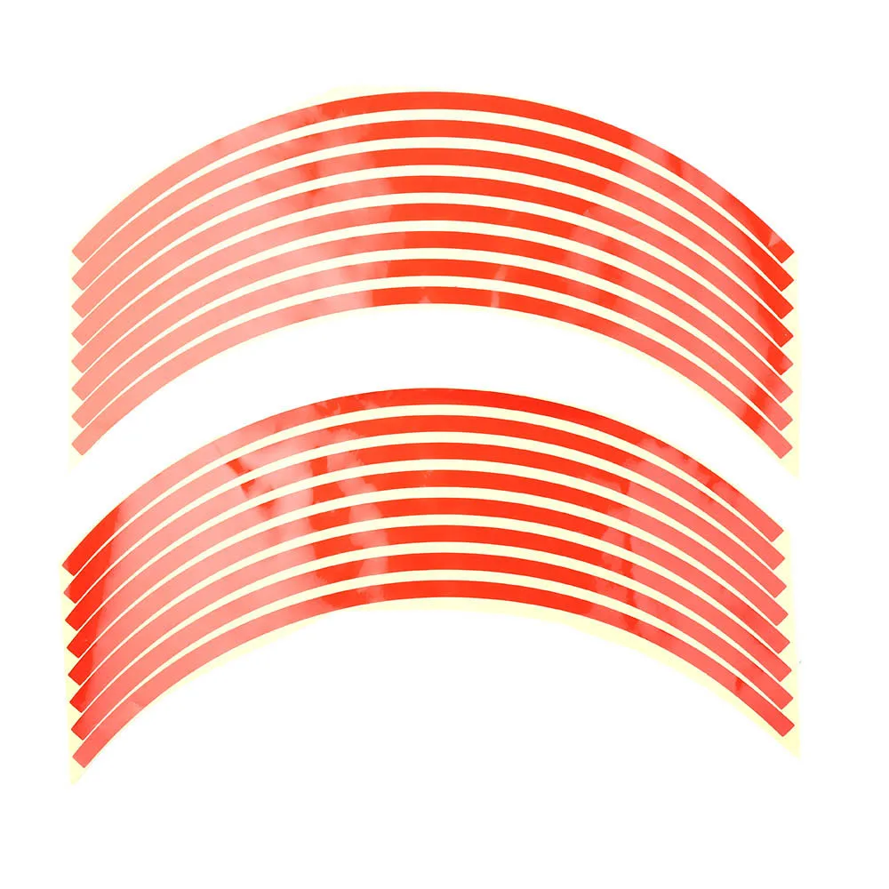 16 шт. полоски колеса мотоцикла стикеры светоотражающие наклейки ободная лента