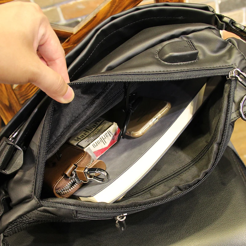 

New Men's Casual Shoulder Bag Student Chest Bag Oxford Cloth Multifunctional Small Fashion Sports Messenger Bag