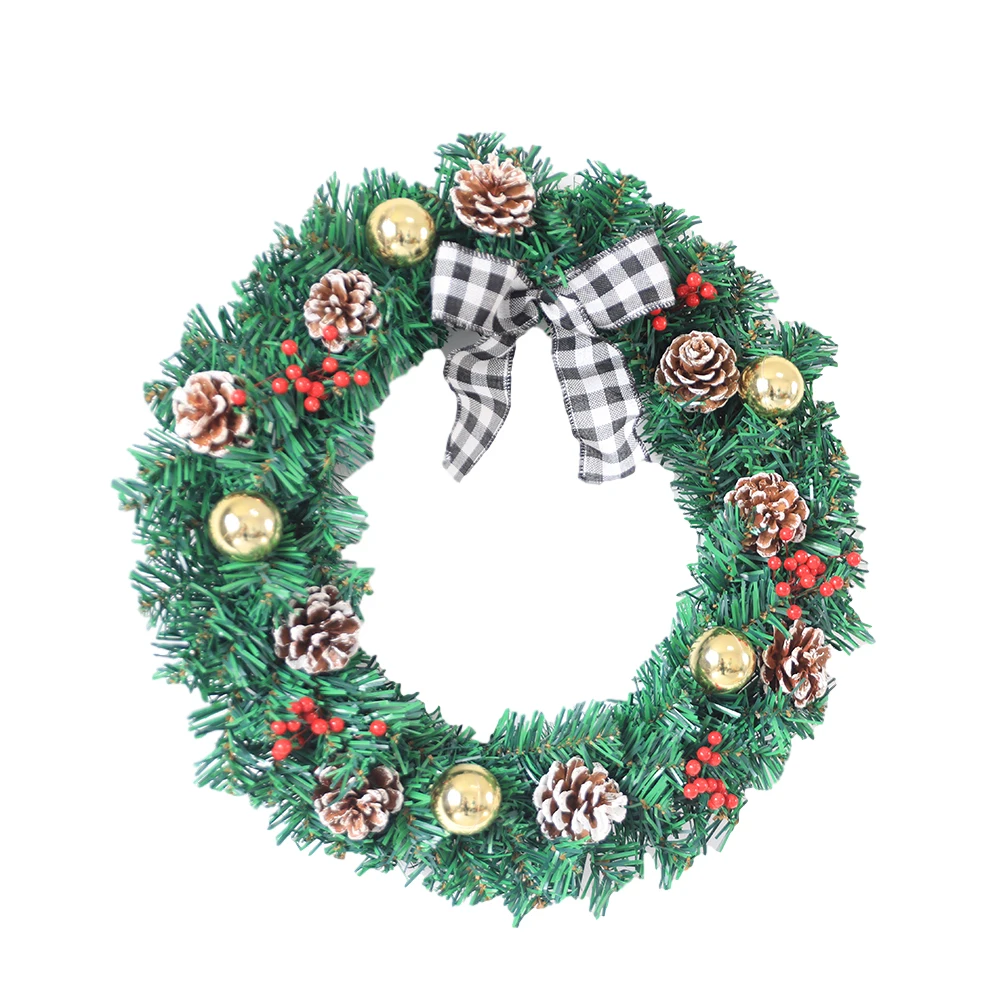 

Christmas Wreath Door Hanging Wall Decor Santa Claus Elk Snowman Ornaments Home Christmas Hanging Decoration Ingenious