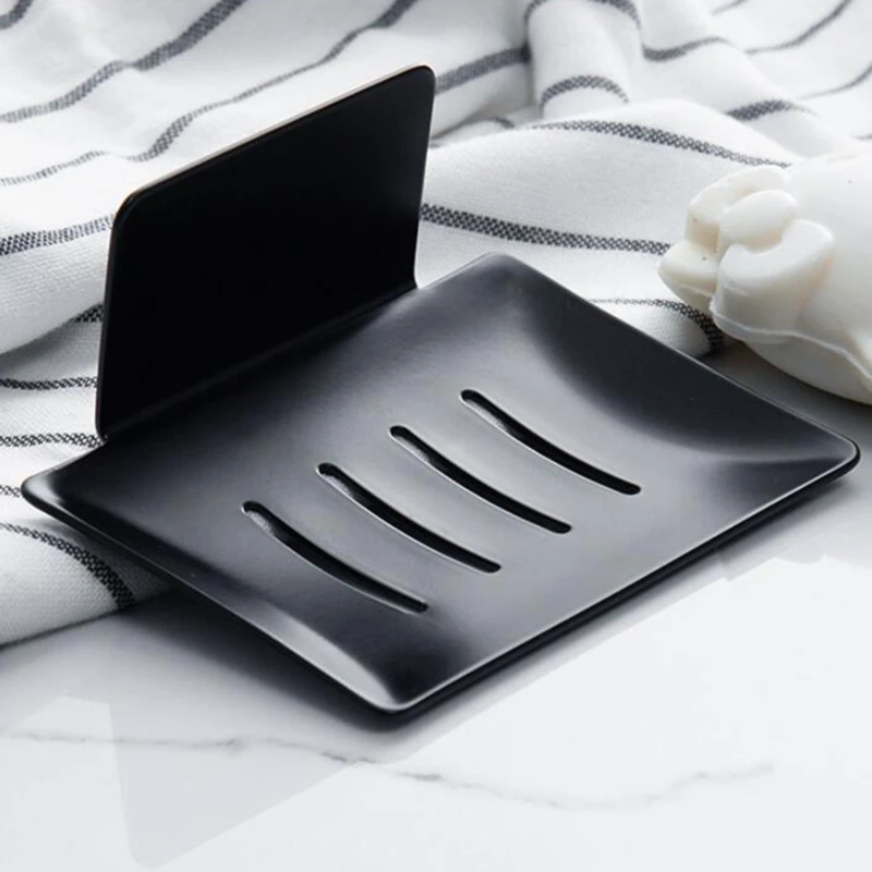 

Punch-free Soap Dish Holder Wall Mounted Soap Sponge Holder Bathroom Soap Holder Organizer Metal Soap Holder