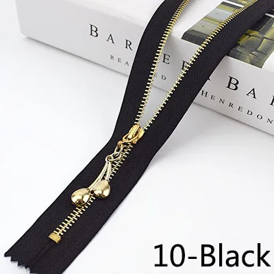 10-Black Meetee 10/20 штук 20/30 см 3# металлическая молния с закрытым концом Автоматическая блокировка язычок молнии голова Декор DIY сумка кошелек швейной по индивидуальному заказу аксессуар - Цвет: 10-Black