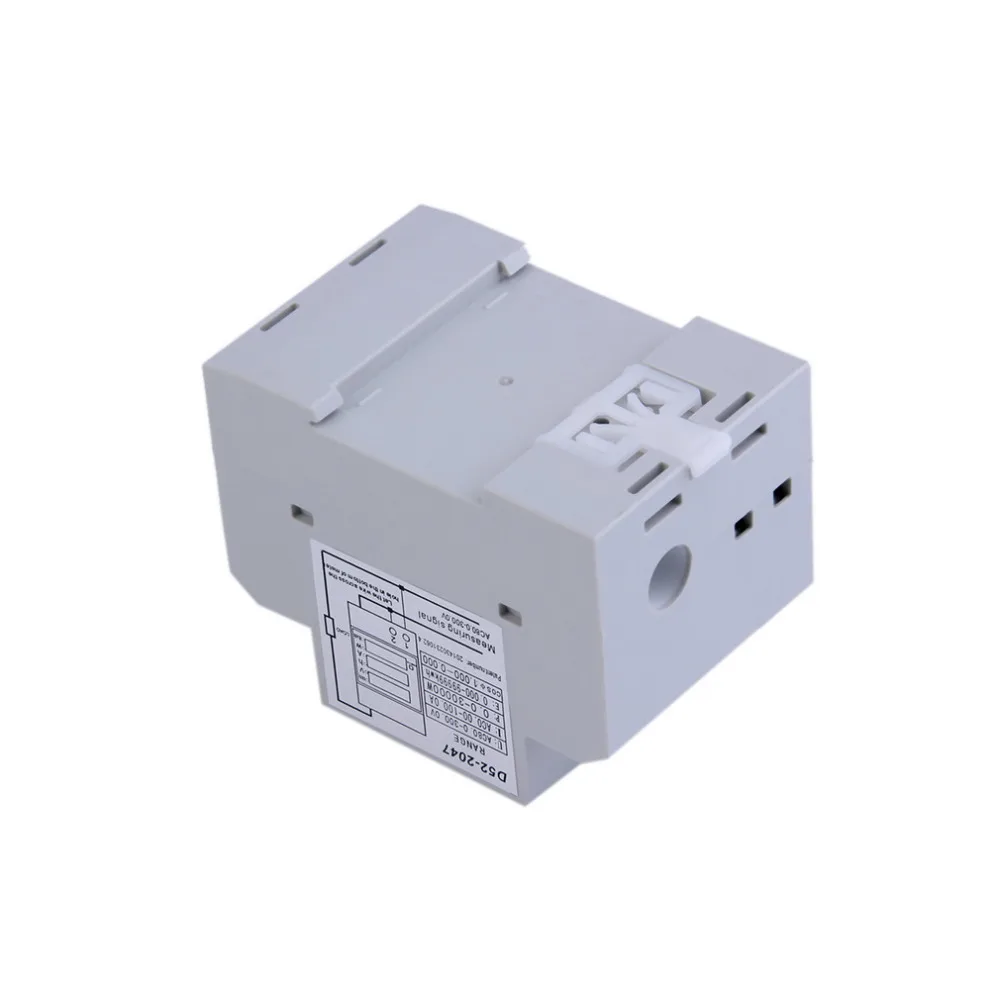 AC 80-300 V 0-100.0A Амперметр Вольтметр din-рейка светодиодный Вольт Ампер метр