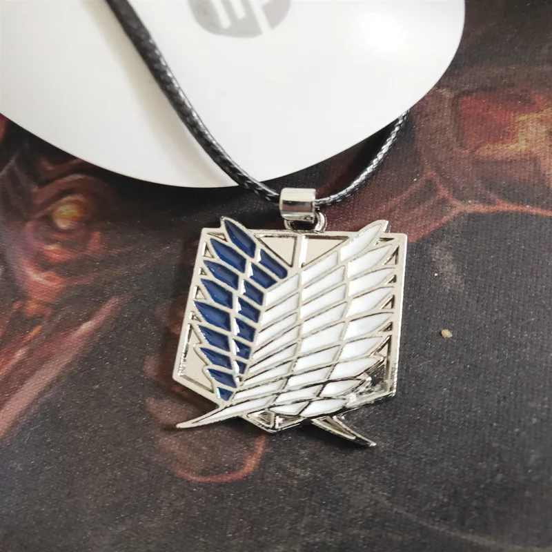 

Attack On Titan Necklace Wings of Liberty Freedom Scout Regiment Legion Survey Recon Corp Badge Pendant Fashion Anime Wholesale