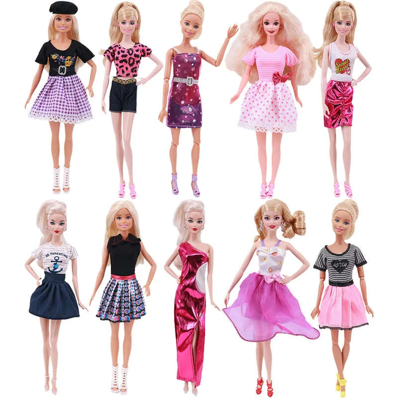 

Doll Clothes For Barbies Baby Printed Skirts&Suits Beauty And Fashion To The Dolls Of Our Future Generations
