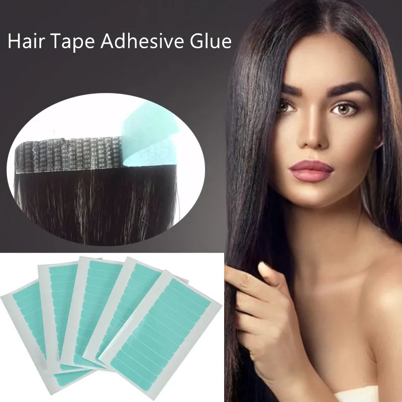 5 листов 60 шт. волосы высокого класса клейкие ленты клей 4 см * 0 8 Двусторонняя