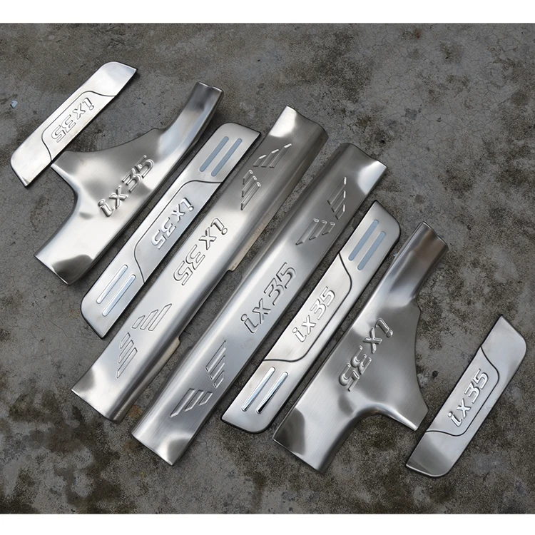 

High quality stainless steel inside external Scuff Plate/Door Sill Protector Sticker For 2010-2017 Hyundai ix35(8pc)