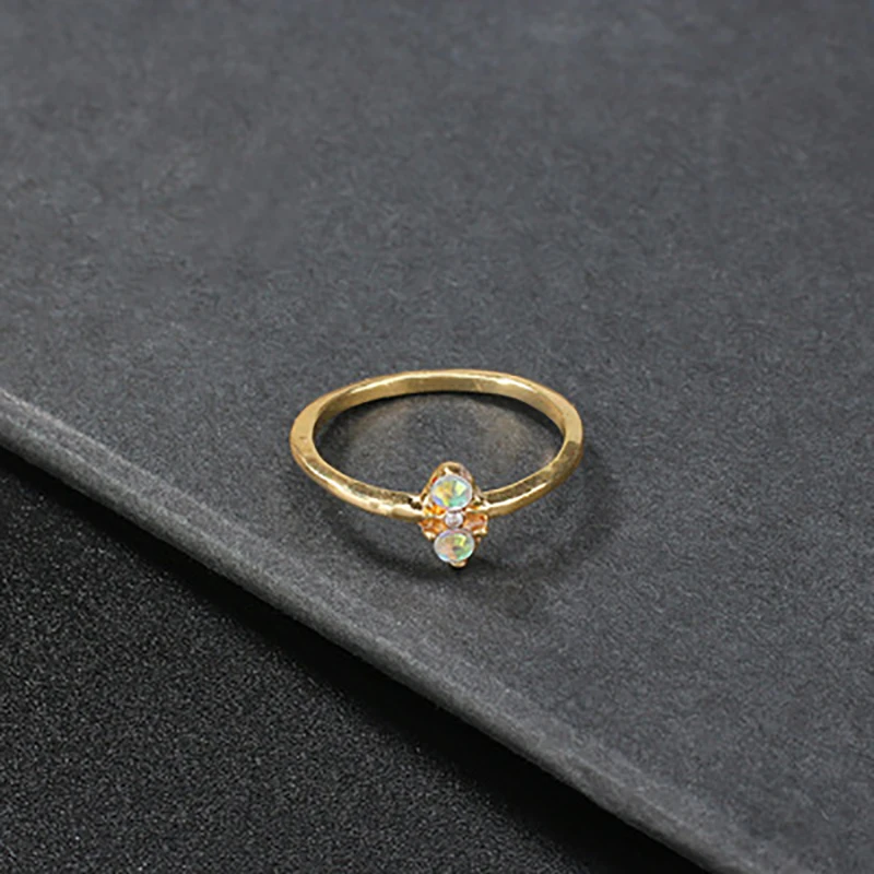 

Fashion Snake Shape Cross Diamond Ring For Women Unique Ring Gold Color Fastness Free Shipping Index Finger Ring Adjustable