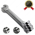 Набор ключей с храповым механизмом, универсальные гаечные ключи 6-20 мм, ручной инструмент с храповым механизмом