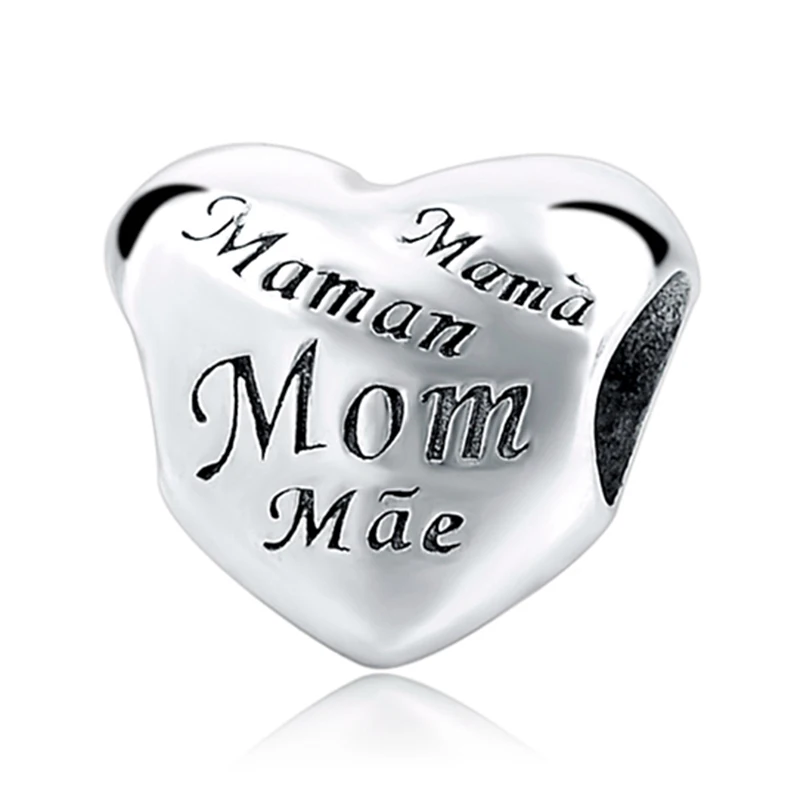 Подходит для европейских браслетов из стерлингового серебра 925 пробы амулеты с