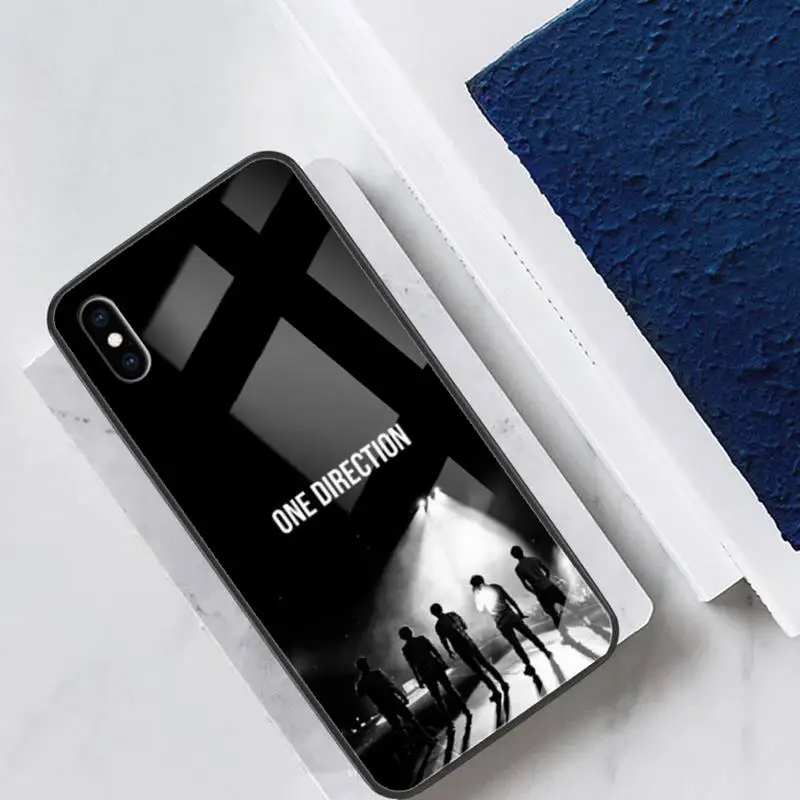 

One Direction Glass Phone Case Fundas Coque for IPhone 12 11 Pro Max Cases XR XS 7 8 Plus Cover Accessories Carcasa
