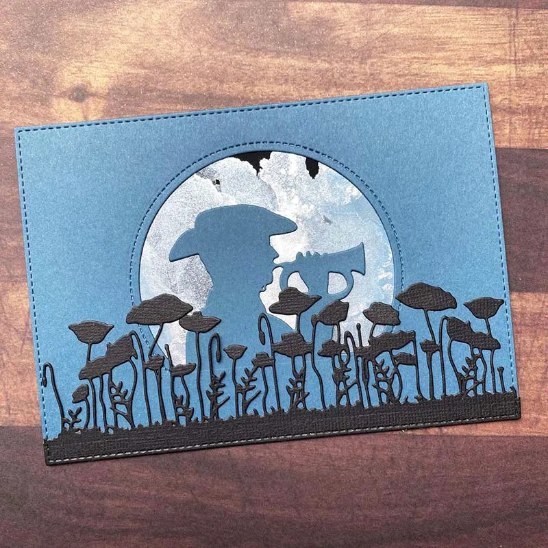 Полукруглые цветы в кластерах металлические Вырубные штампы альбом для