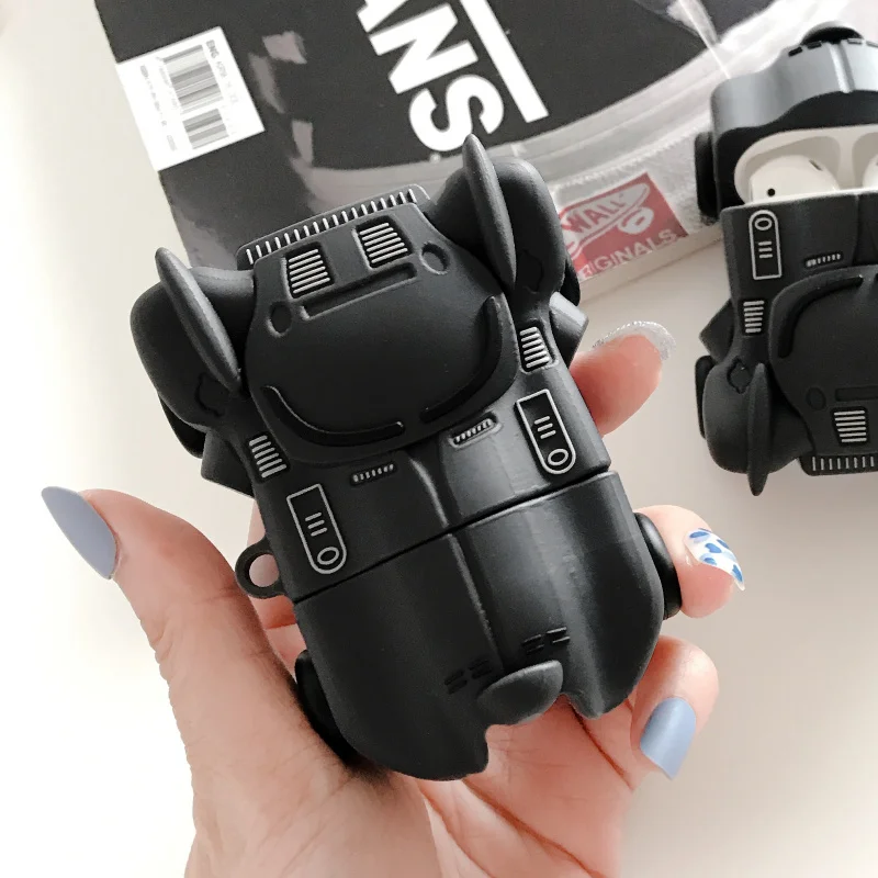 Роскошный силиконовый чехол с Бэтменом для Airpods, защитный чехол для наушников, чехол для Apple airpods 2 1, аксессуары, зарядная коробка