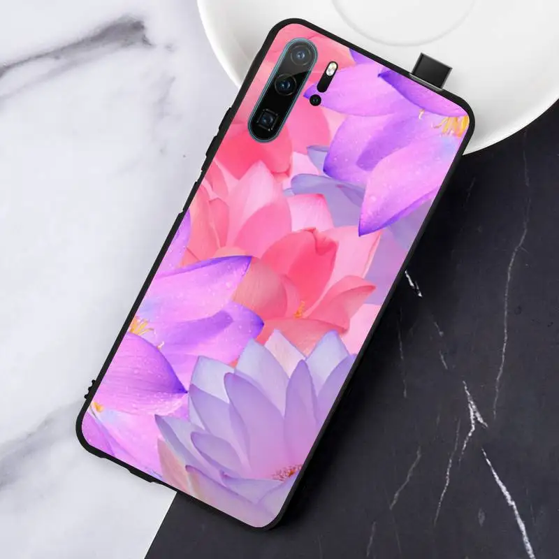 

Ricestate Lotus Flower pink Phone Case For Huawei honor Mate P 10 20 30 40 Pro 10i 9 10 20 8 x Lite