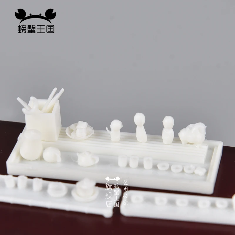 Мини аксессуары для мебели чайный сервиз модель кукольного дома декоративные