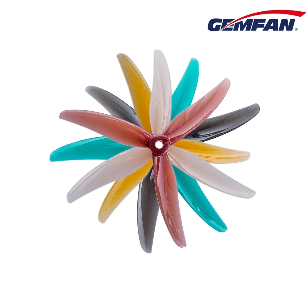 GEMFAN Freestyle 3/4 5inch 3-Blade PC Propeller CW CCW Props F4 Hanging/ F3 Naked Camera Optional for FPV RC Drone DIY Parts