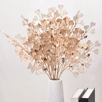 new artificial plastic flower concentric leaves wedding home decoration concentric bouquet love leaves fake flowers