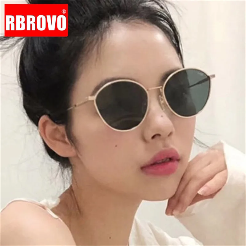 RBROVO 2021 модные новые солнцезащитные очки для женщин винтажные металлические