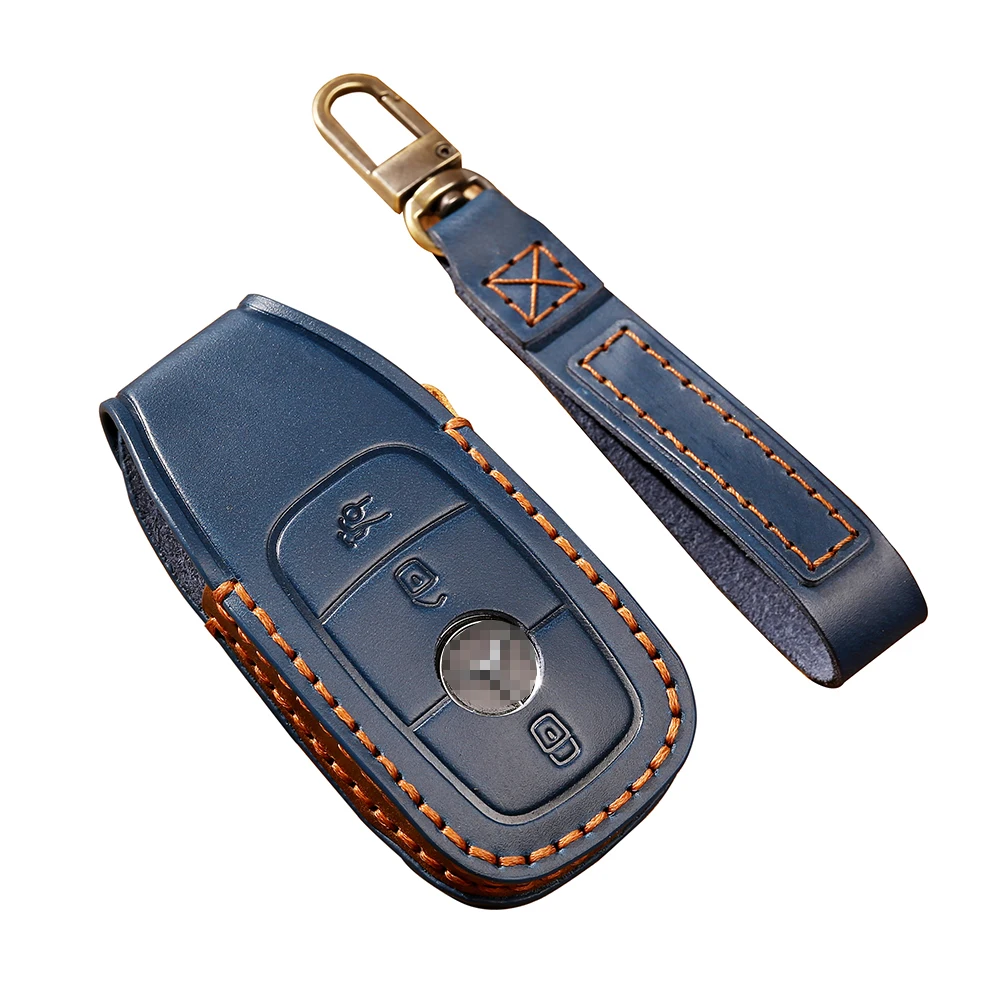 

Hight quality leather key case cover Key case protective shell holder forMercedes benz A B R G Class GLK GLA w204 W251 W463 W176