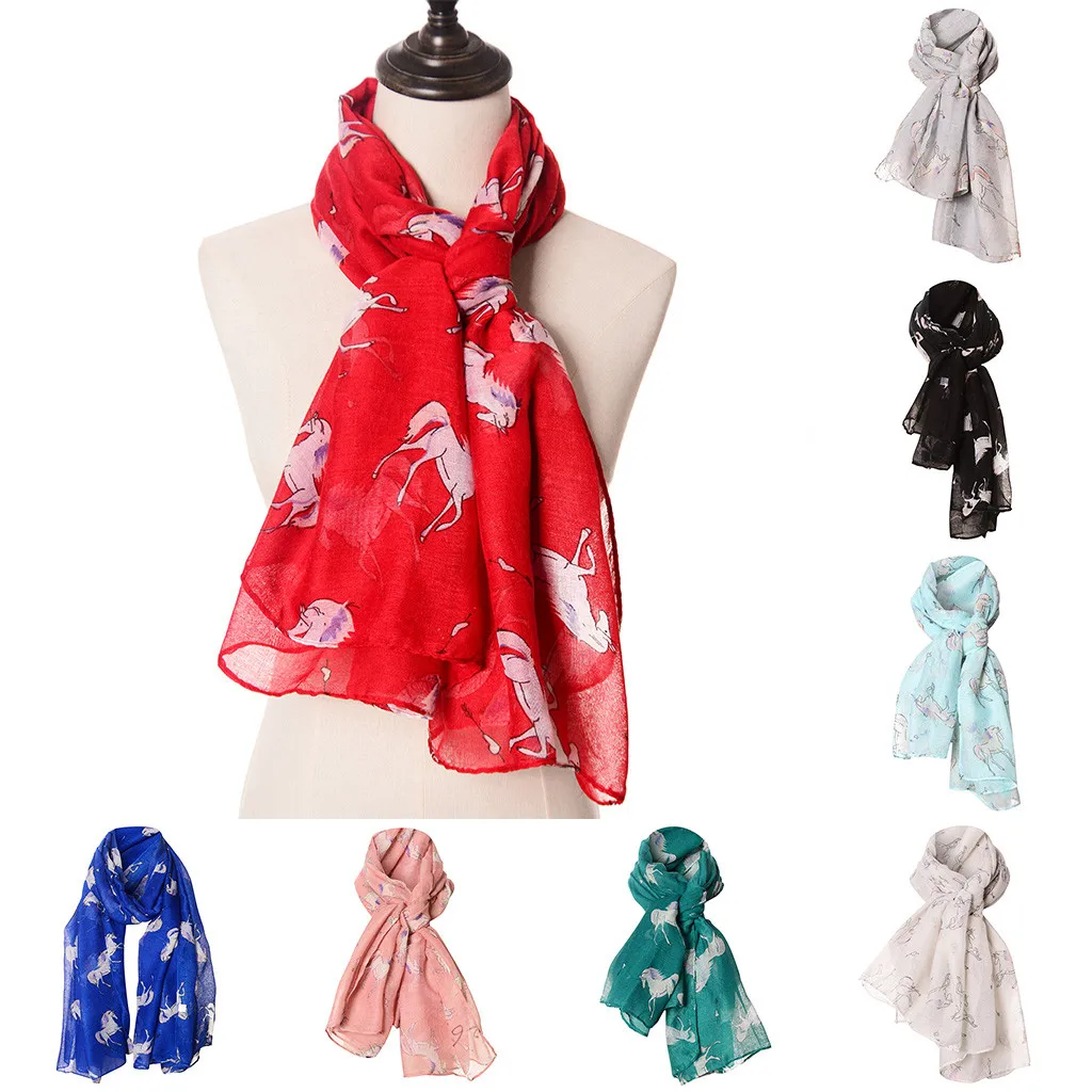 Шелковый атласный шарф в стиле ретро с принтом на шею, тонкие шали, рисунок лошадей, шарф, модная женская шаль с животными, мягкая шаль