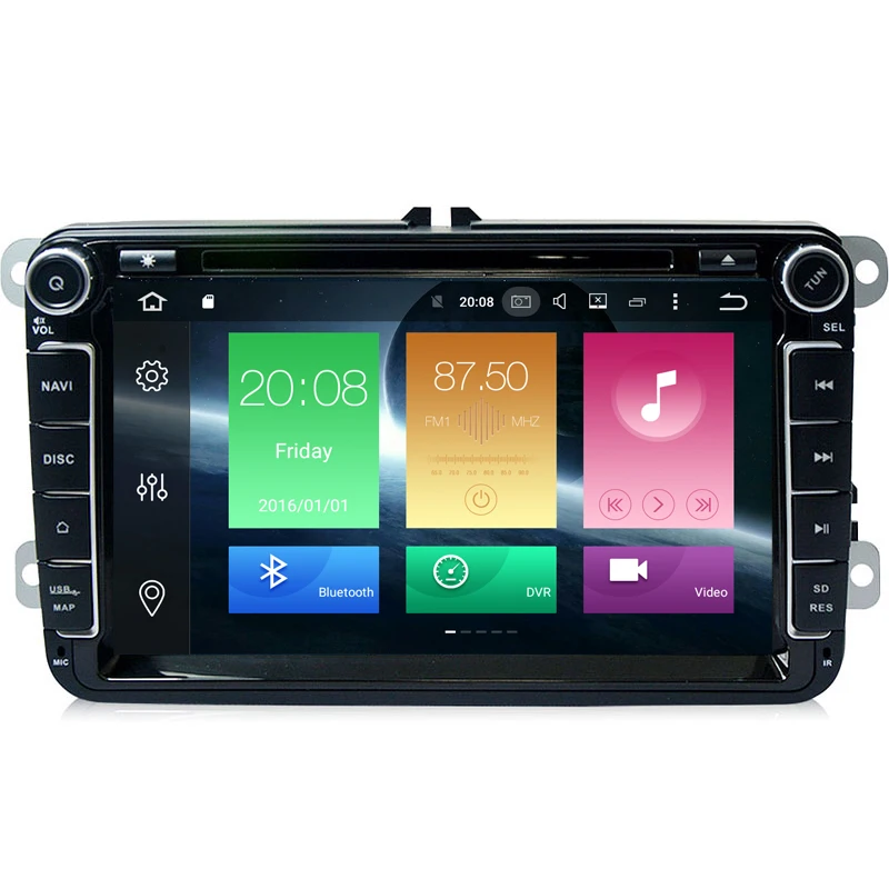 8 ''Android 10 0 Восьмиядерный автомобильный DVD GPS для VOLKSWAGEN skoda POLO GOLF PASSAT CC TIGUAN TOURAN Bora