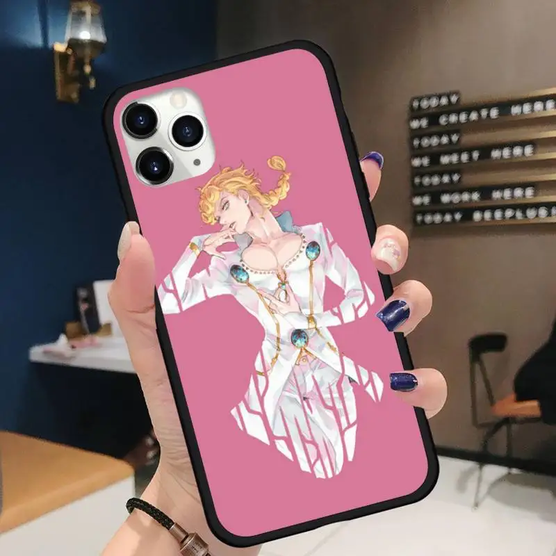 

JoJo Bizarre Adventure cartoon anime for iPhone 11 12 pro XS MAX 8 7 6 6S Plus X 5S SE 2020 XR Soft silicone