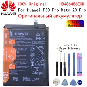 original replacement battery hb486486ecw for huawei huawei p30 pro mate20 pro mate 20 pro genuine phone battery 4200mah free global shipping