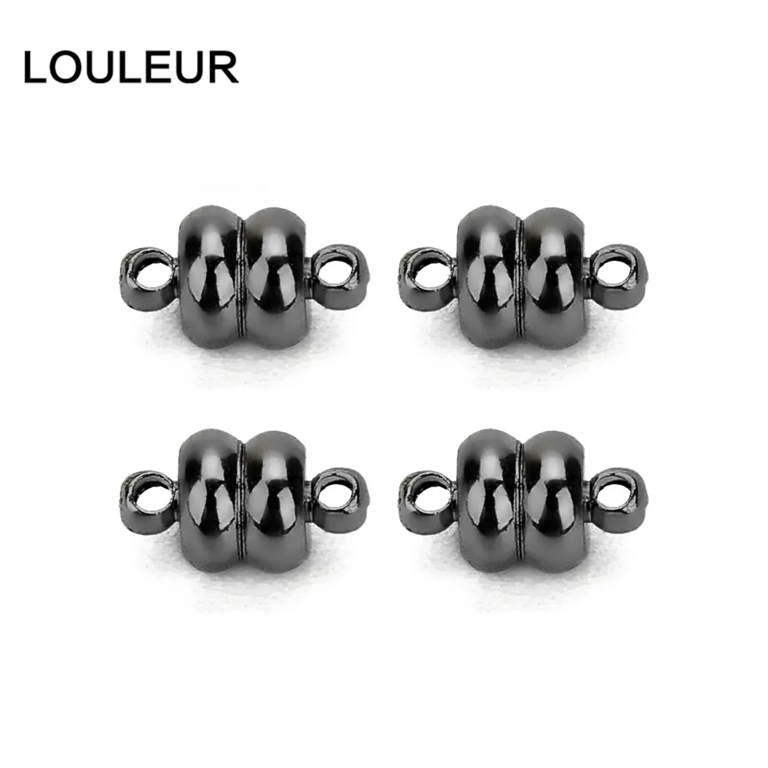LOULEUR 10 шт./лот круглые медные сильные магнитные замочки для 7 мм кожаного шнура Браслеты Разъемы для DIY изготовления ювелирных изделий DIY Изготовление ювелирных изделий для начинающих ожерелье Diy Изготовление ювелирных изделий 6 цветов на выбор