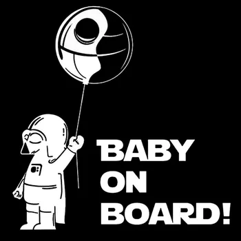 Astronaut Baby on Board Creative Car Sticker Pattern Automobiles Bumper Exterior Accessories Vinyl Decals 2