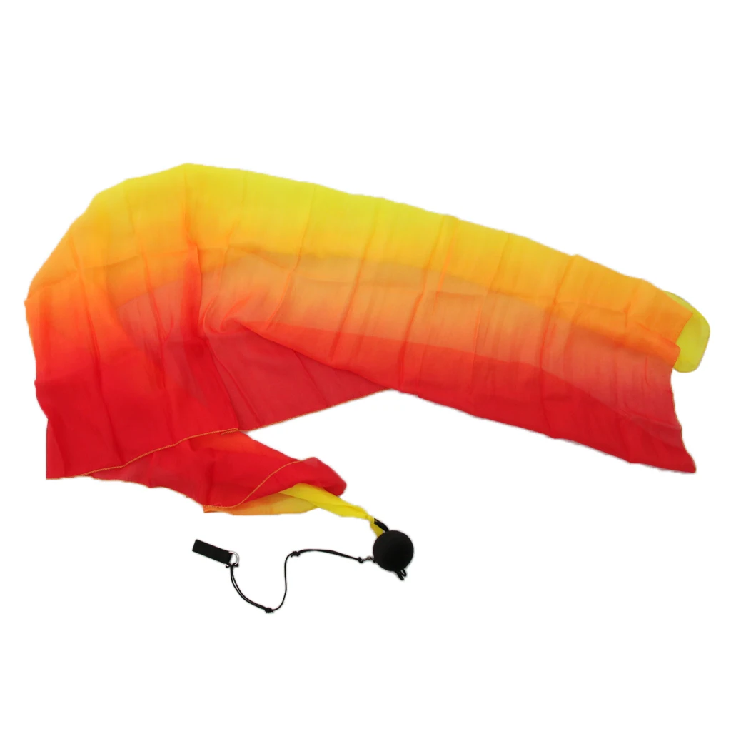 

2PCS Belly Dance Silk Veil Poi Throw Balls Durable Chain Dancing Accessories