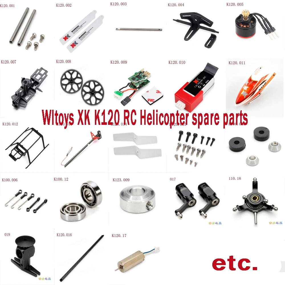 Wltoys XK K120 Запчасти для радиоуправляемого вертолета горизонтальная ось вал