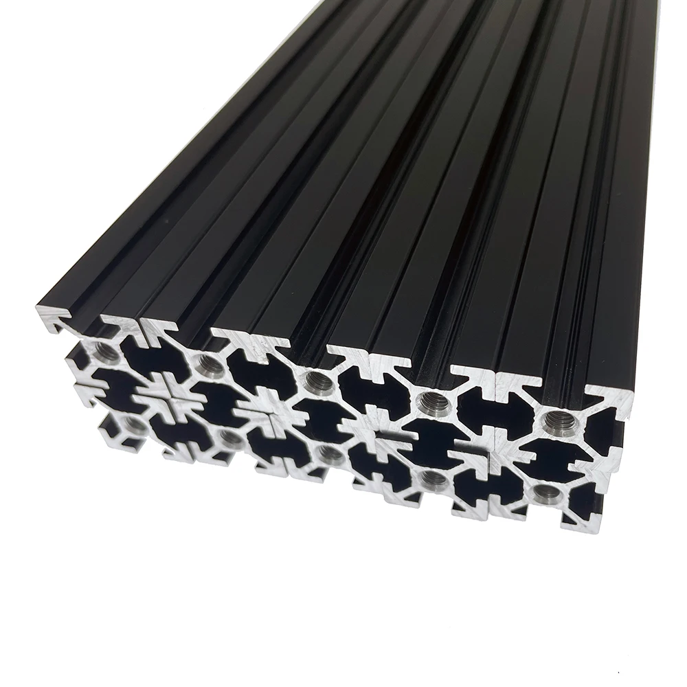 v2 4 misumi extrusion frame kit for v2 4 3d printer black anodized blind joints v2 4 for voron extrusion frame free global shipping