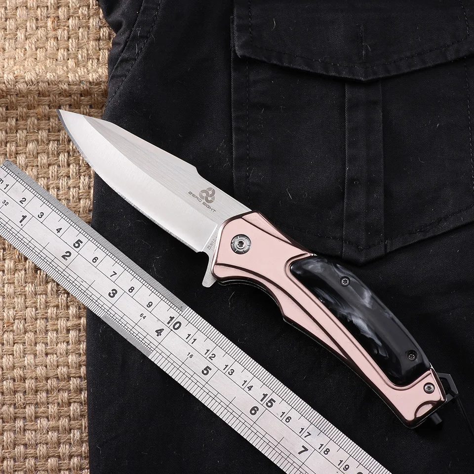 

ZERO EIGHT knives ZE612 tactical folding knife 440 blade Resin handle outdoor camping adventure hunting Pocke tool cutte EDC
