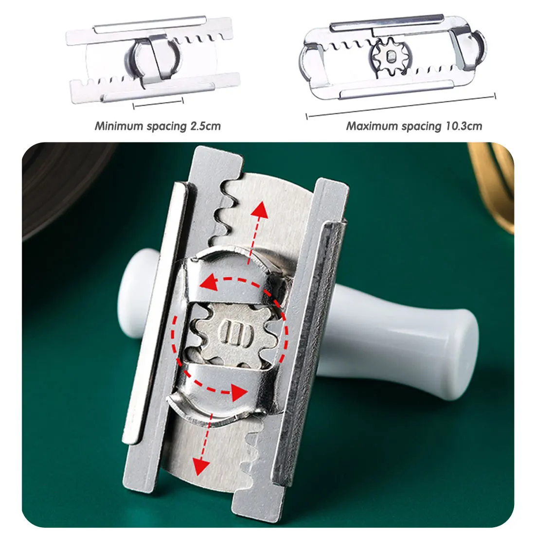 

Adjustable Jar Opener Stainless Steel Lids off Jar Opener Bottle Opener Can Opener for Kitchen Gadget