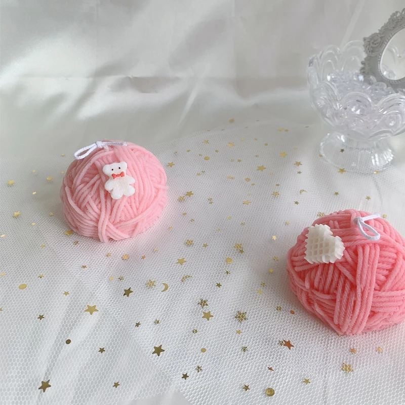 3D Вязание шерсть формы для свеч DIY ароматический гипс делает свечку мыльный