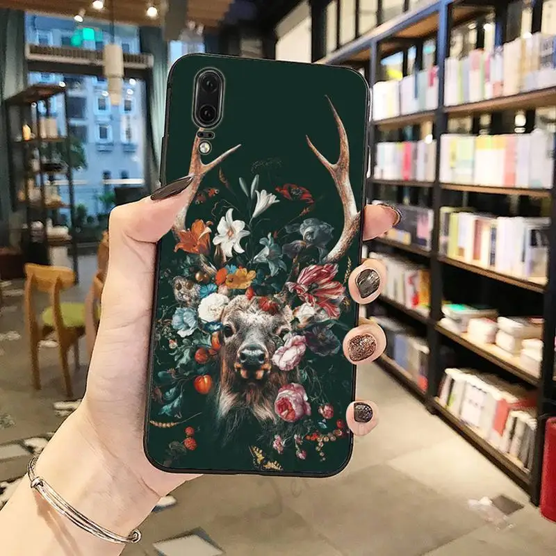 

Deer Cute Elk high quality Phone Case For Huawei honor Mate P 10 20 30 40 Pro 10i 9 10 20 8 x Lite