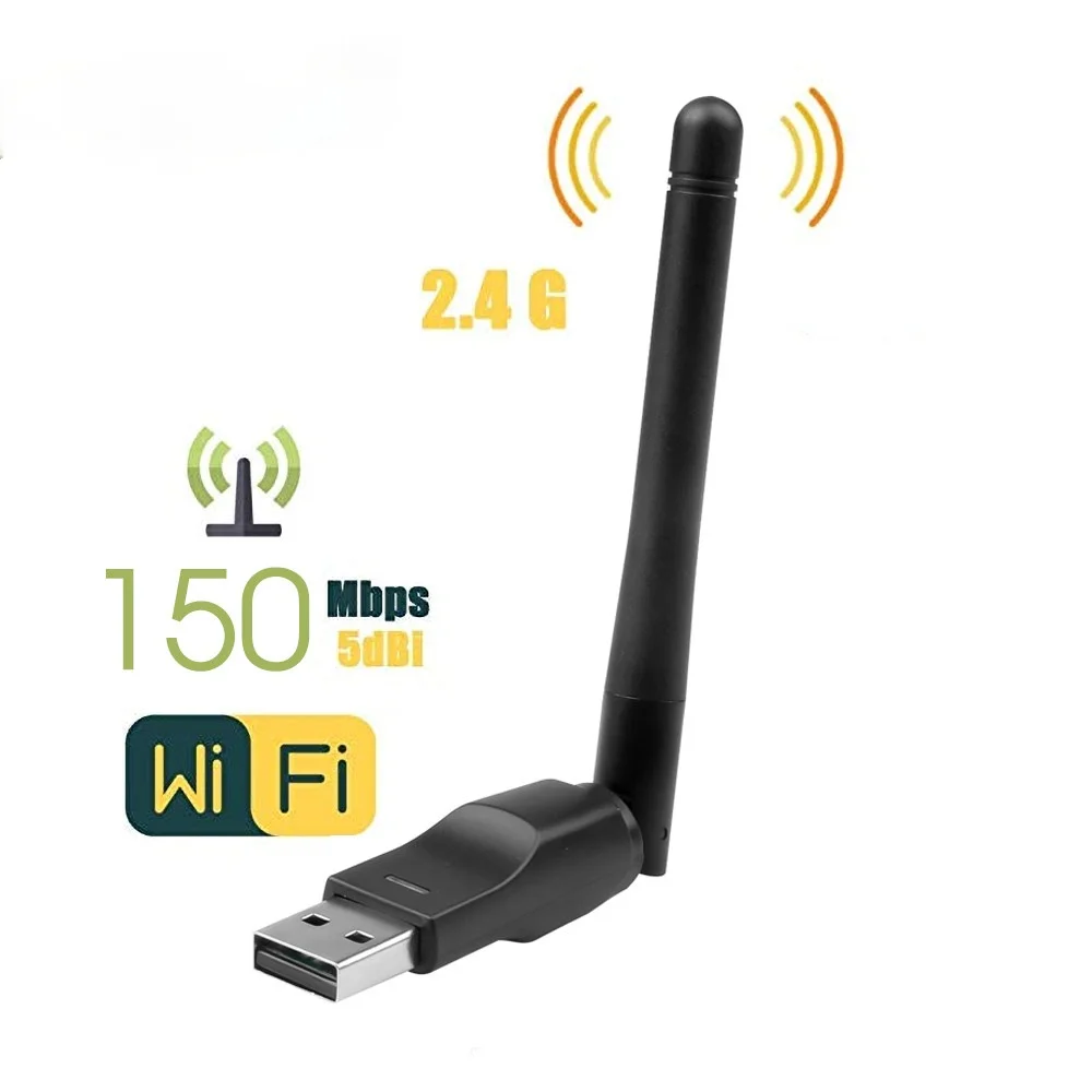 Wi Fi Беспроводной сетевая карта USB 2 0 150 м 802 11 b/g/n Сетевой адаптер с поворотная