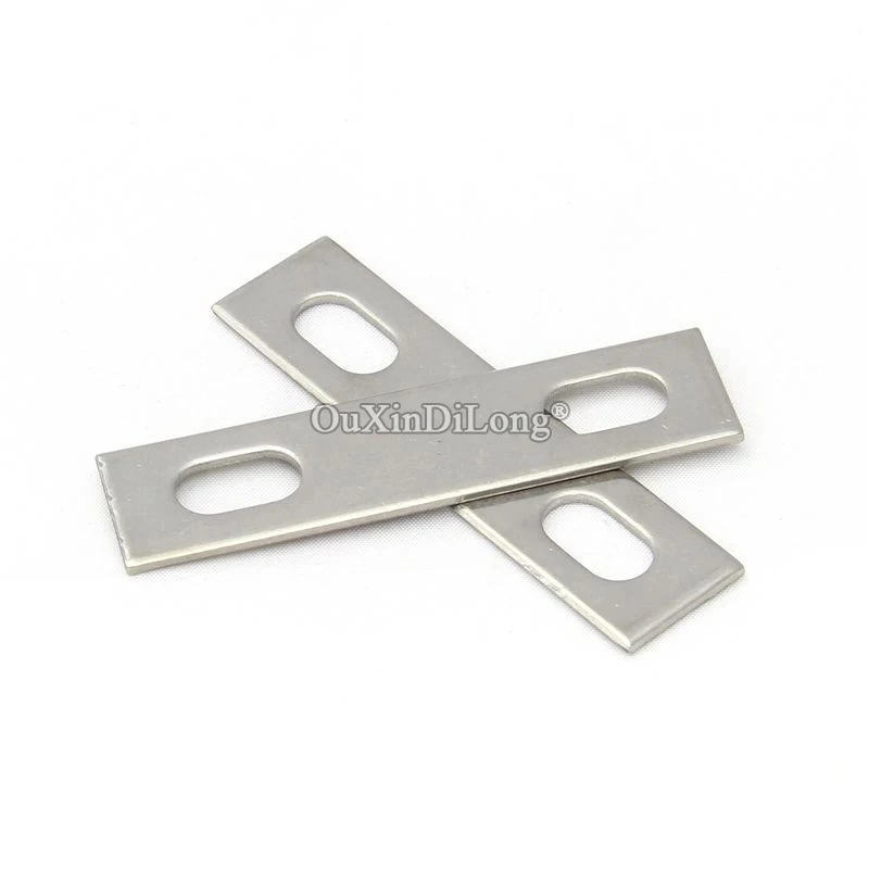 Новый 50 шт из нержавеющей стали прямой плоский угловая скобка сборка мебели рама