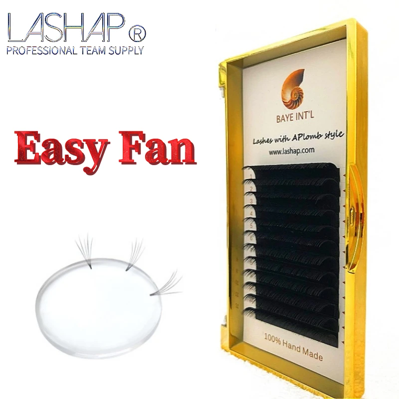 LASHAP Easy Fan Eyelashe расширение всех размеров ручной работы цветение объем Быстрый веер
