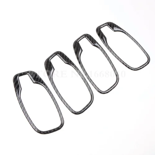 4 шт. накладки на дверную ручку автомобиля из углеродного волокна для BMW 5 серии E60