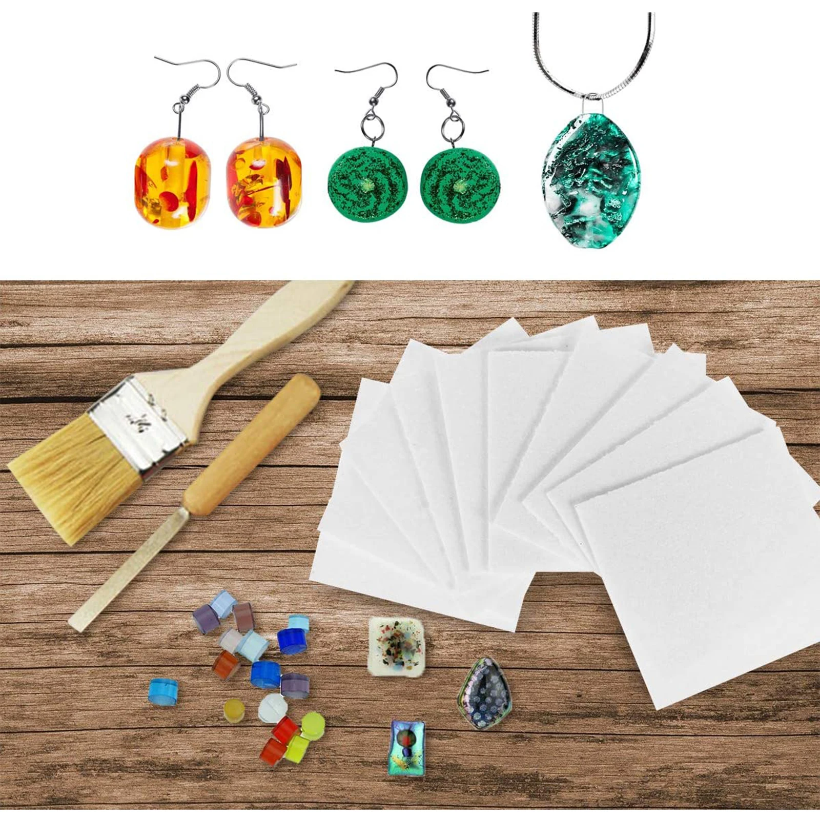 

50 шт., стеклянные фьюзерные бумажные Квадратные аксессуары из керамического волокна