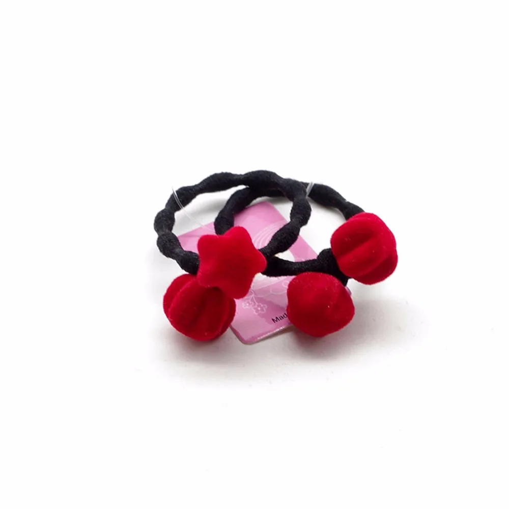 2 шт. Новинка Лидер продаж Детские волос Веревка красная стекаются рисунок