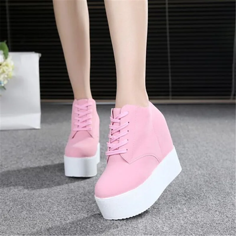 Парусиновая женская обувь на танкетке высоком каблуке и платформе zapatos mujer chaussure