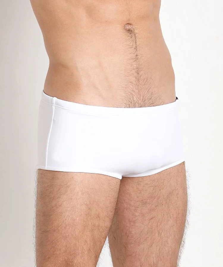 Direct Selling Men's Sexy Low-waisted White Boxers Fitness Fast Dry Hot Spring Winter Swimming