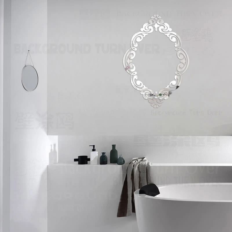 Зеркальные настенные Стикеры украшение комнаты декор для спальни дома