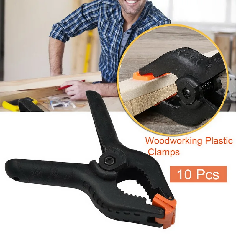 10 шт. 2 дюйма Пружинные зажимы DIY Деревообрабатывающие инструменты пластиковый