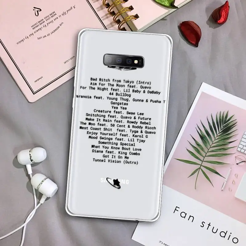 

POP SMOKE famous rapper fashion shell Phone Case Transparent For Samsung Galaxy S A 5 7 8 9 2015 20 edge plus 10 e lite 2019
