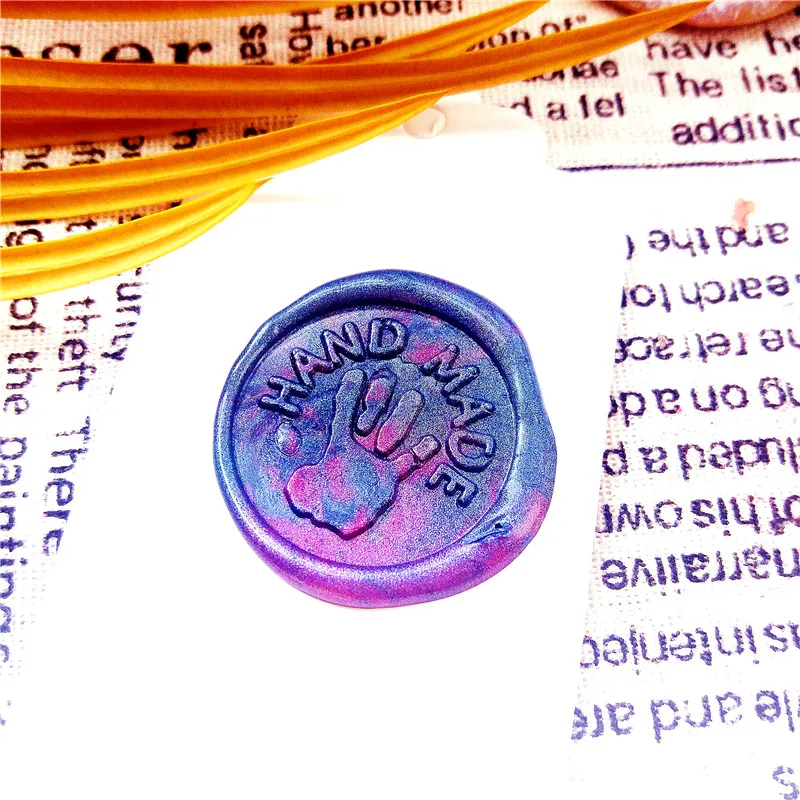 Ручной работы лого сделанный вручную восковая печать для конверта DIY
