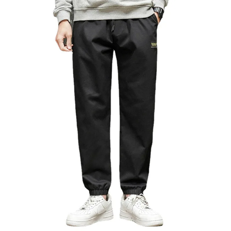 

Брюки мужские весенне-летние, однотонные, дышащие, свободные, простая, большого размера, 2021