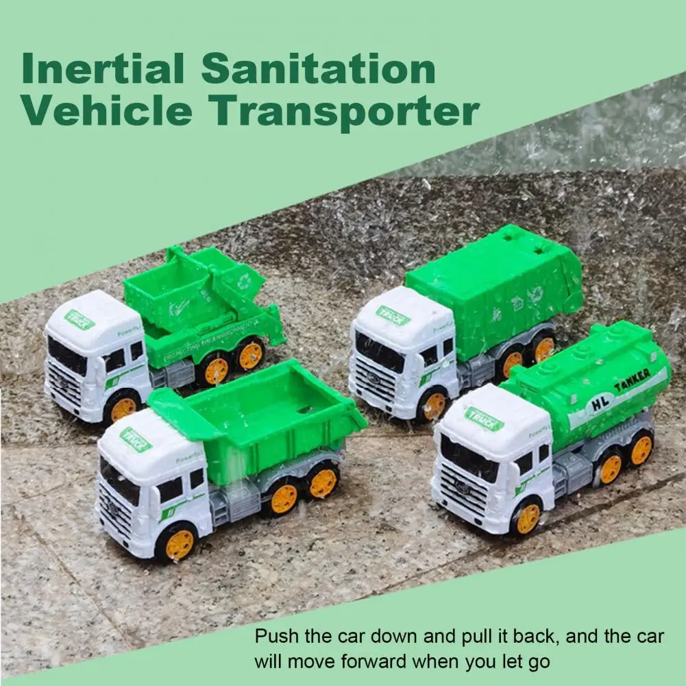 Игрушечный Мусоровоз без заусенцев Небьющийся развивающие игрушки