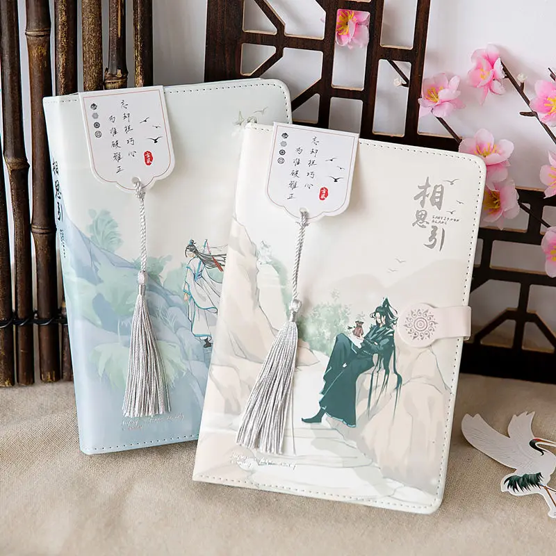 

Original Modao peripheral hand ledger ancient style color page illustration female forget envy beautiful tassel notebook